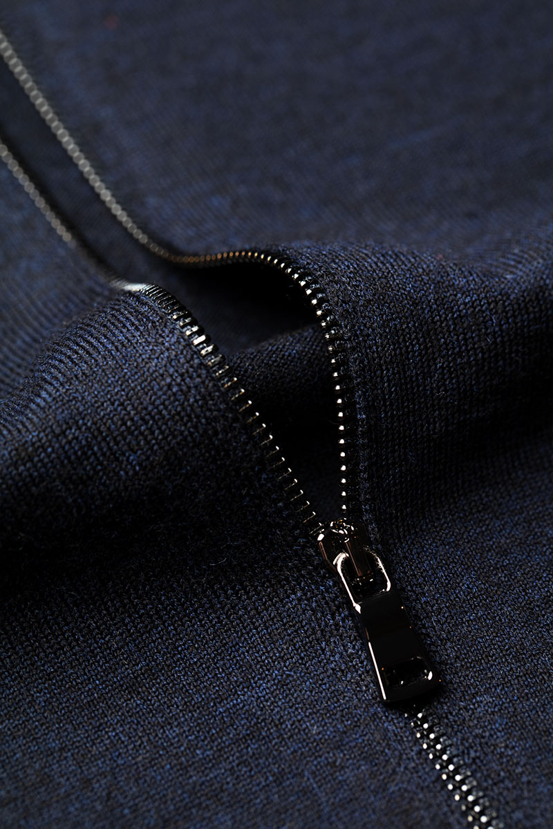 Joe Riva Cardigan Zip True Navy