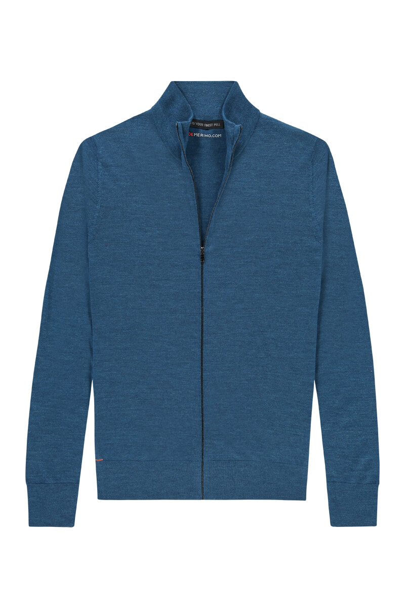 Riva Cardigan Zip Federal Blue