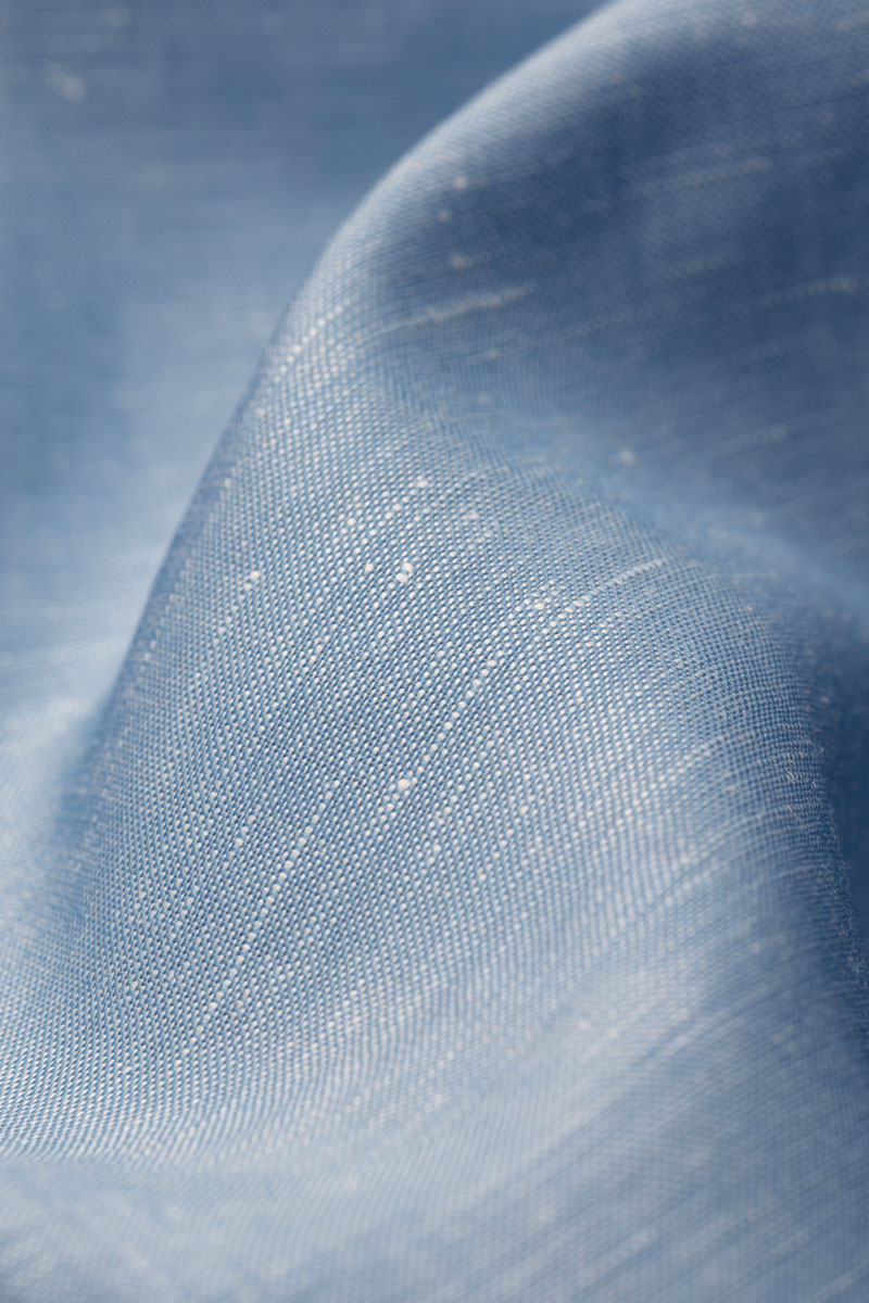 Linen Wool Woven Shirt Sky Blue