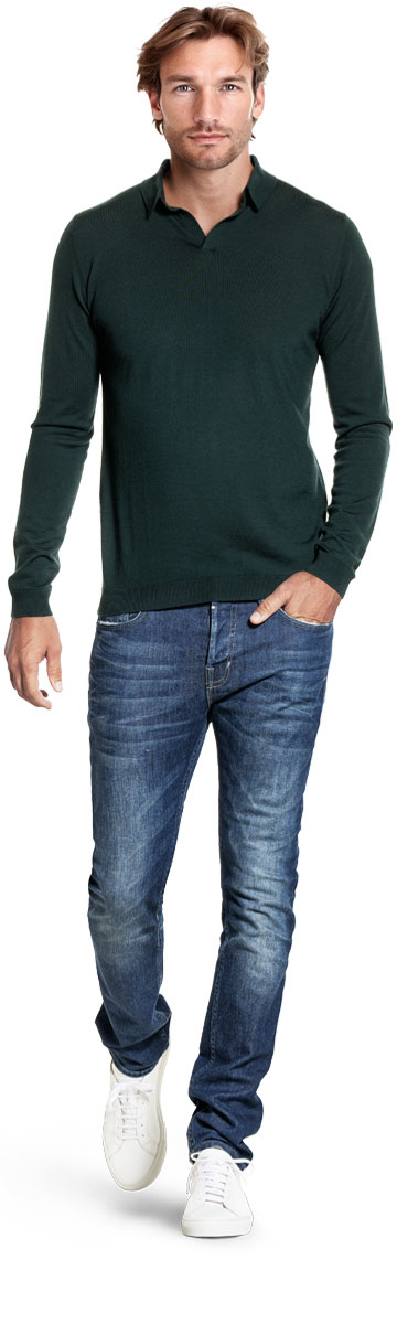 Riva Long Sleeve Very Dark Green