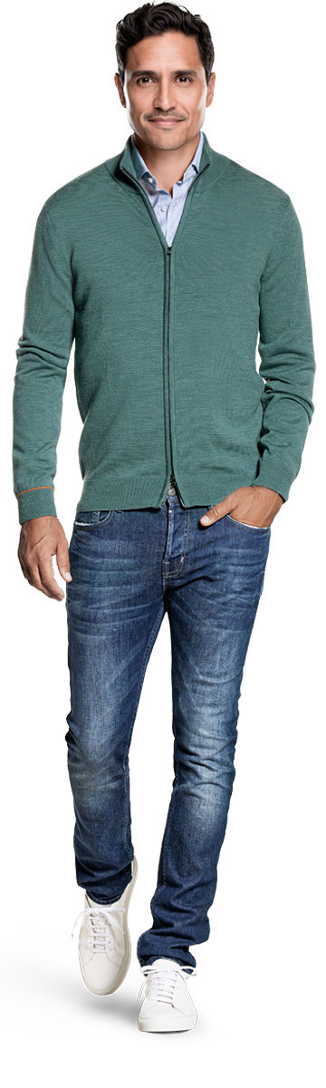 Joe Cardigan 2-Way Zip Cloud Forest