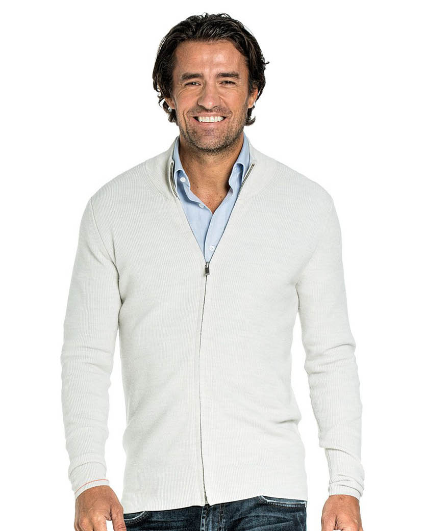 Wit sales wollen vest