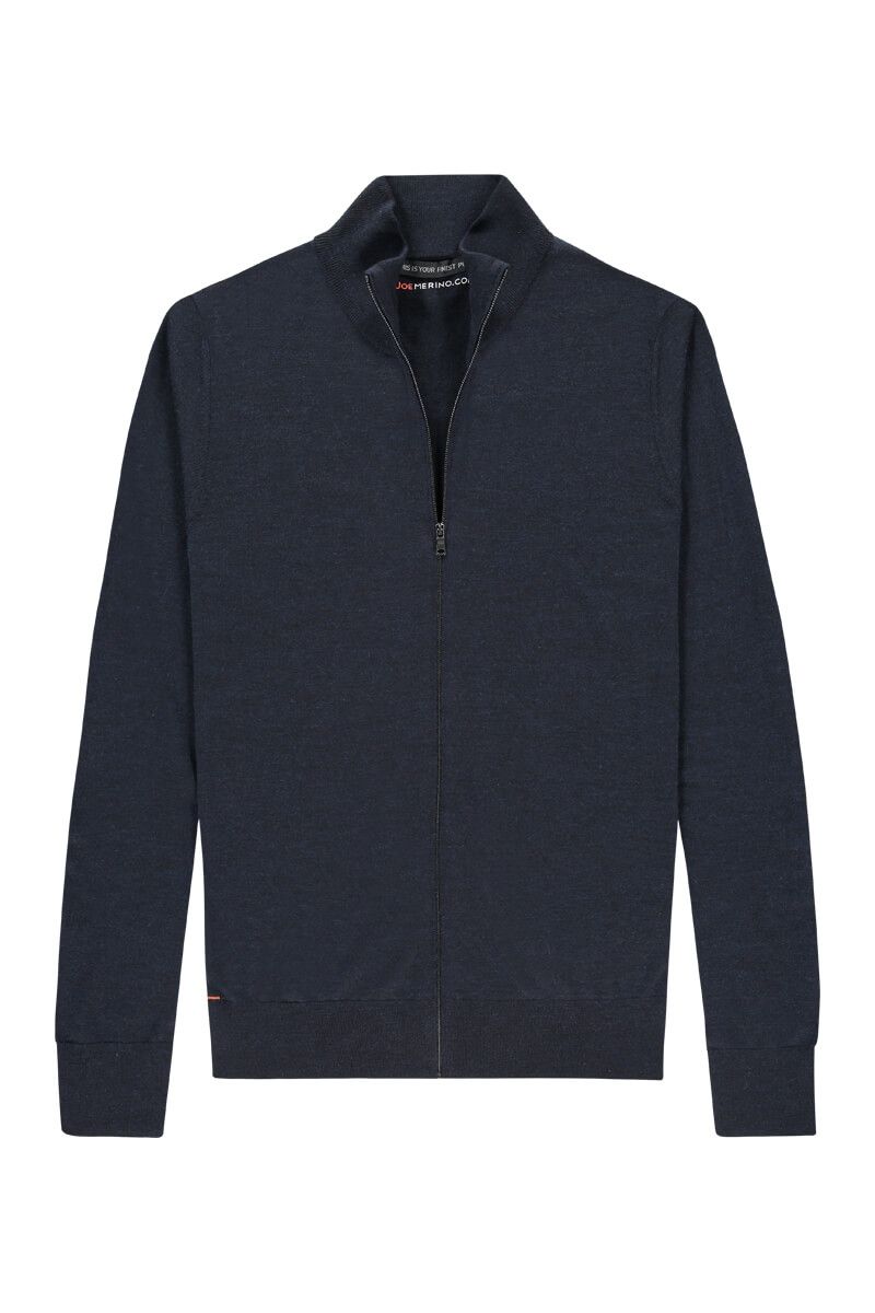 Riva Cardigan Zip True Navy