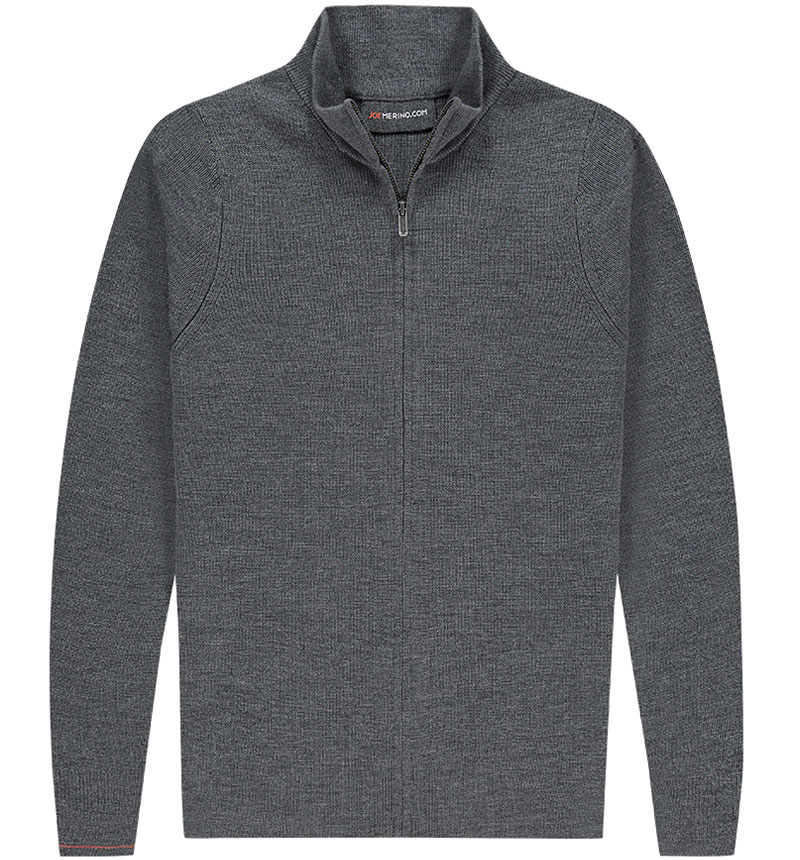 Wolle Cardigan Herren in Grau