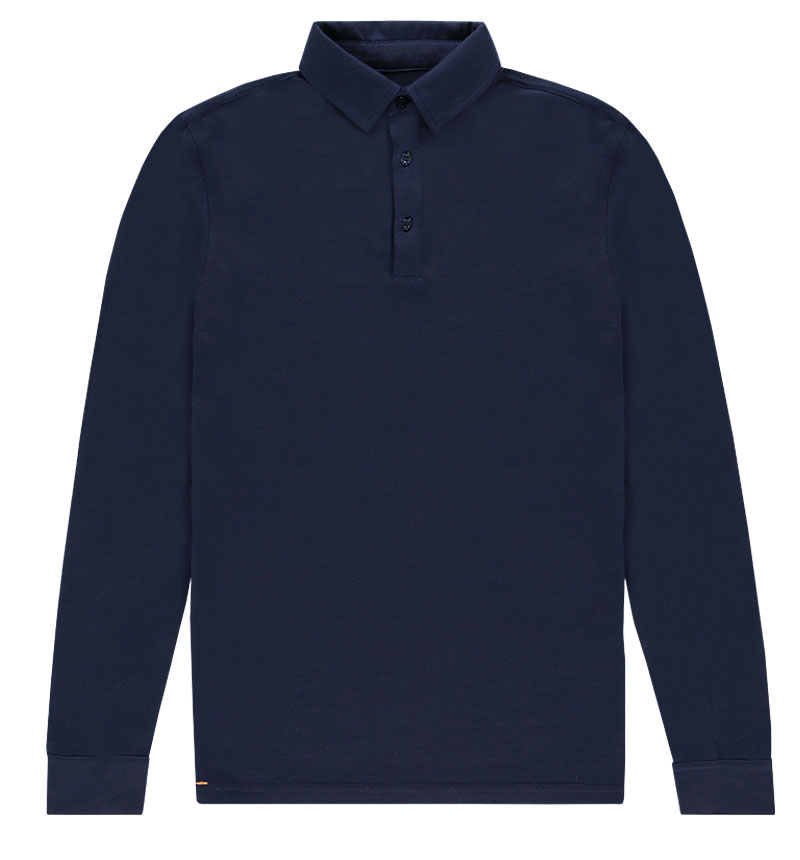 Hochwertige Geschenke für Männer: Poloshirt mit langen Ärmeln aus Merinowolle