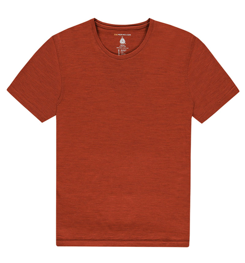 Hochwertige Geschenke für Männer: Merino T-Shirt mit Rundausschnitt