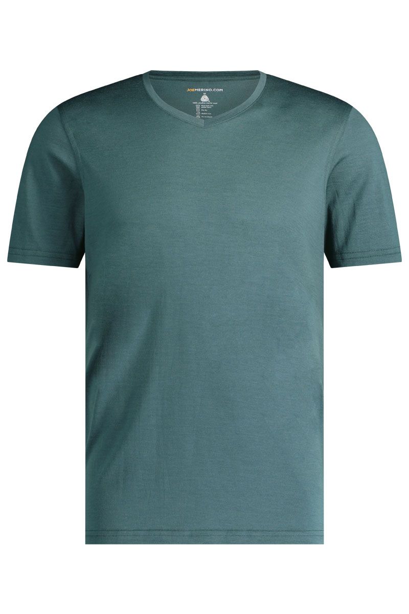 Geschenke für Männer unter 100 Euro: T-Shirt mit V-Ausschnitt aus Merinowolle