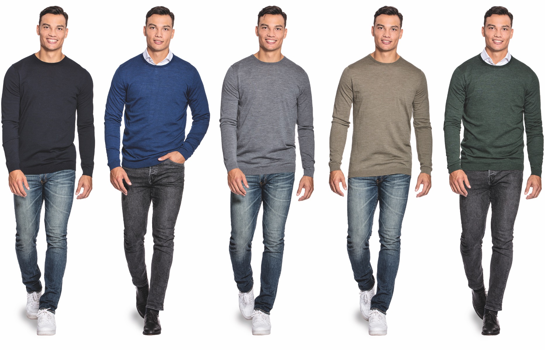 Merino T-Shirts voor heren in de zomer gemaakt van 100% Merinowol