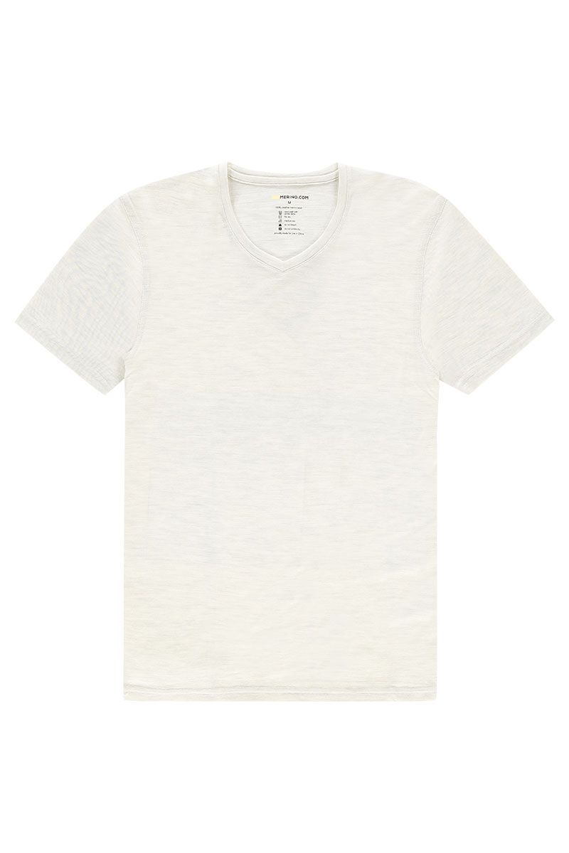 Merino Shirt Herren Weiß