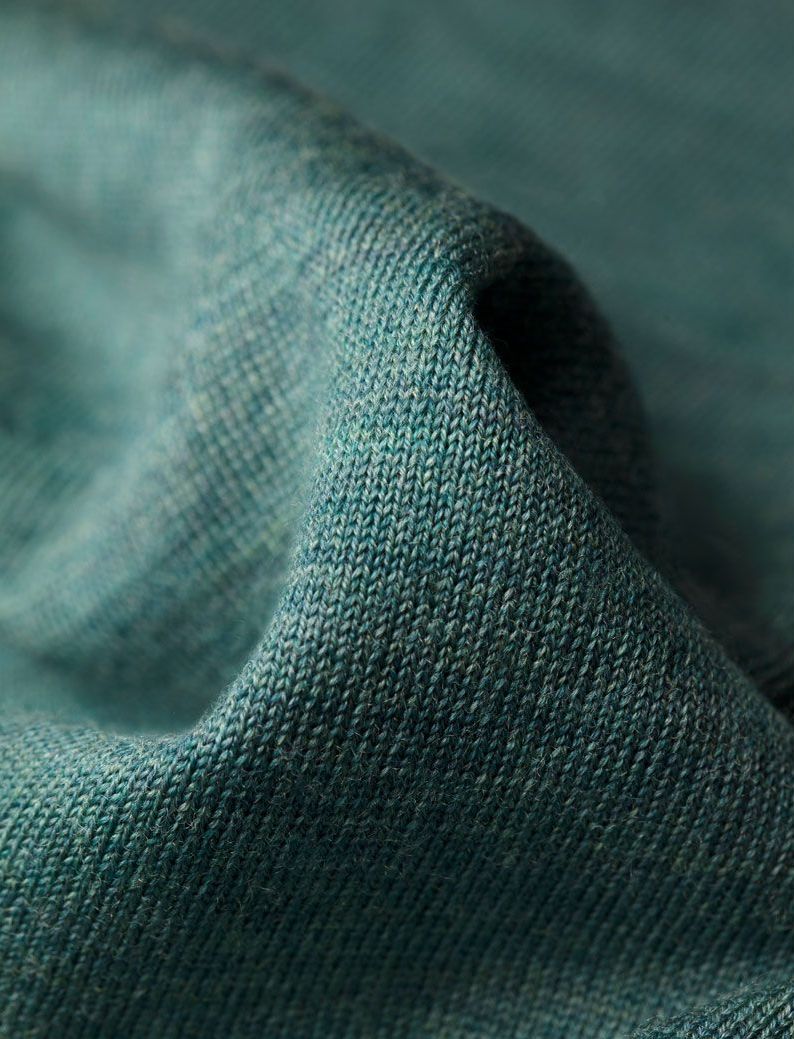 Macro foto van blauwe nette trui