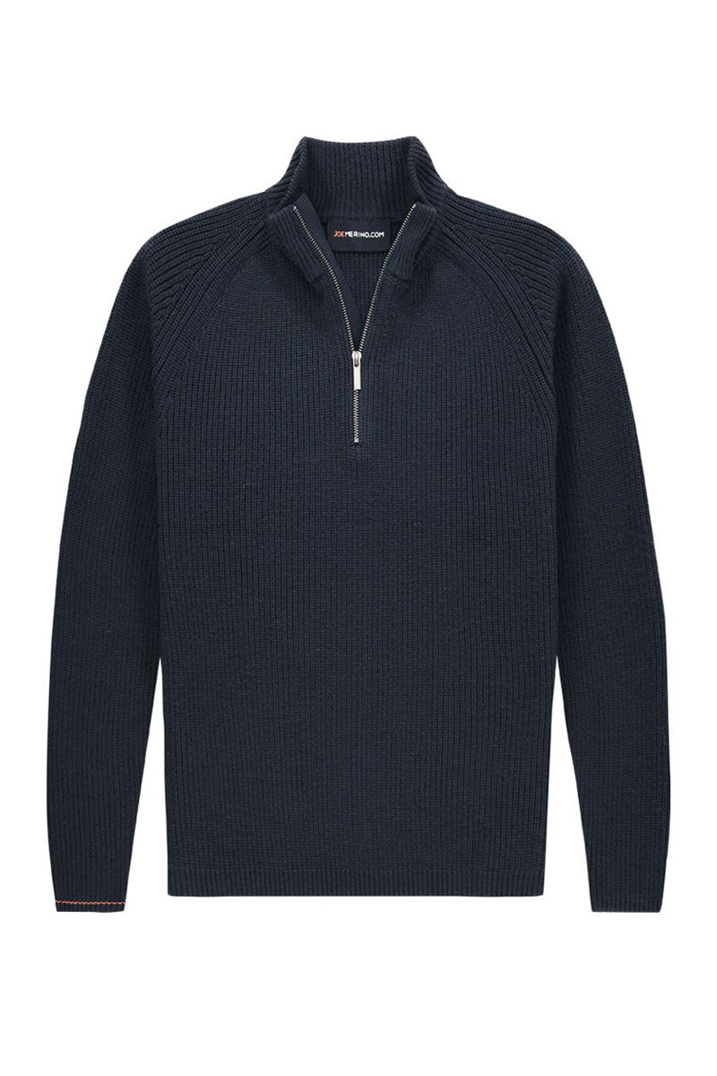 Merino Troyer Herren blau