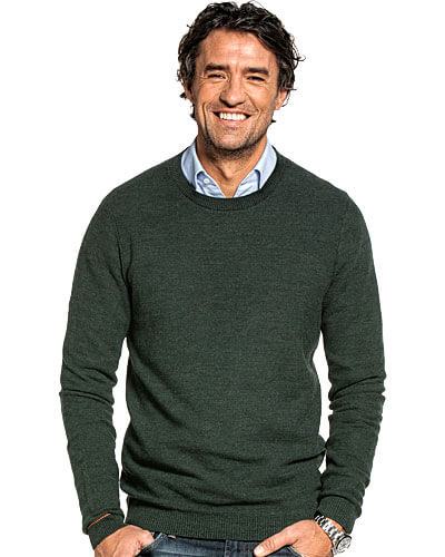 Joe Merino Luxe merino wollen truien en shirts voor Heren Heren Round Nieuwe Heren trui met lange mouwen Mannen