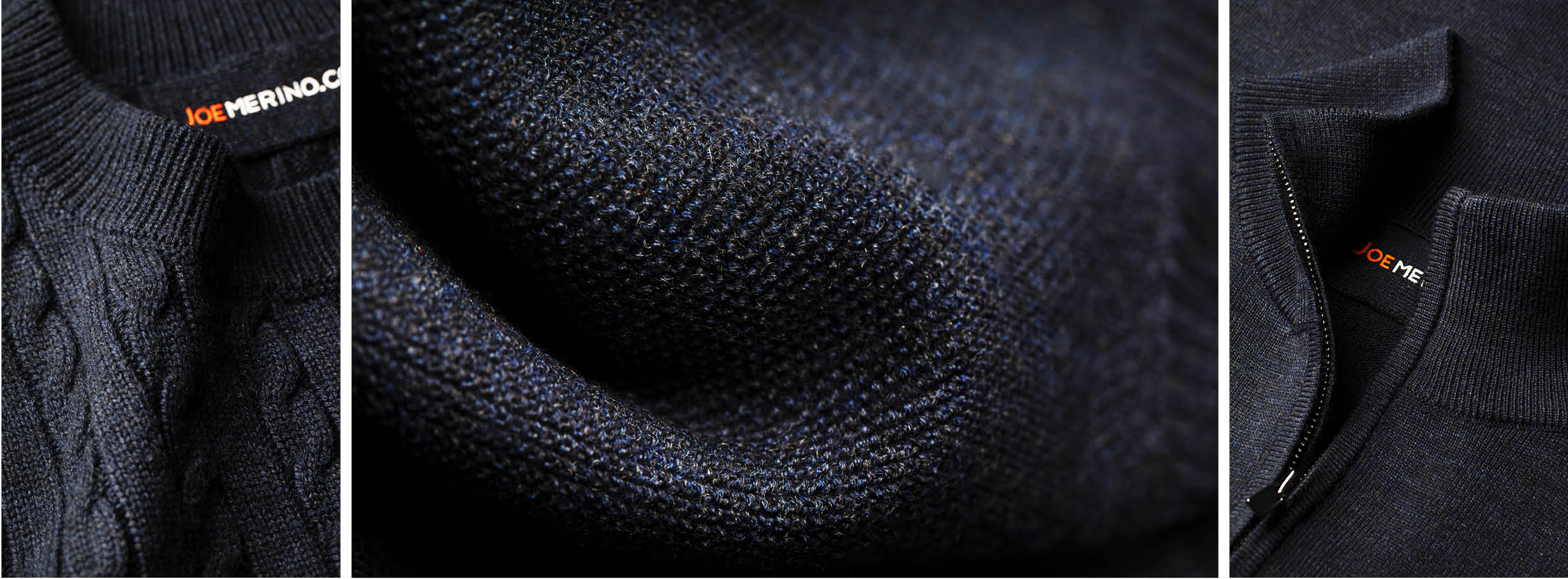 Detail picture of a thick sweater